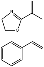 4,5-二氢-2-(1-甲基乙烯基)-恶唑与乙烯基苯的聚合物 结构式