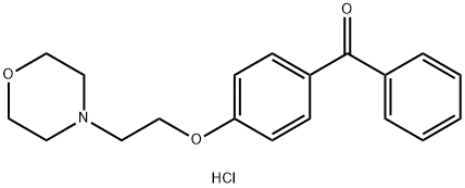 4-[2-(1-Morpholinyl)ethoxy]benzophenone hydrochloride 结构式