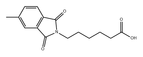 6-(5-甲基-3-二氧杂吲哚-2-基己酸 结构式