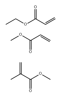 2-Propenoicacid,2-methyl-,methylester,polymerwithethyl2-propenoateandmethyl2-propenoate 结构式