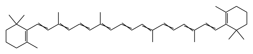 cis-b,b-Carotene 结构式