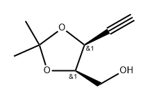 ((4R,5S)-5-乙炔基-2,2-二甲基-1,3-二氧戊环-4-基)甲醇 结构式
