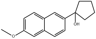 1-(6-methoxynaphthalen-2-yl)cyclopentanol 结构式