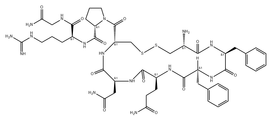 argipressin, Phe(2)- 结构式