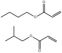 2-Propenoic acid, butyl ester, polymer with 2-methylpropyl 2-propenoate 结构式