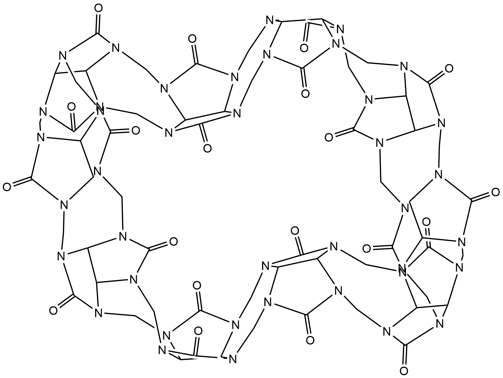 葫芦脲10 结构式