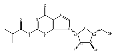 2'-F-N2-ibu-2'-ara-dG 结构式