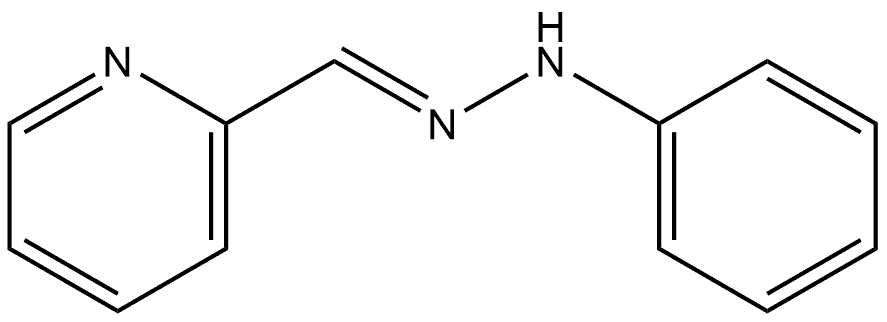 2-Pyridinecarboxaldehyde, 2-phenylhydrazone, [C(E)]- 结构式