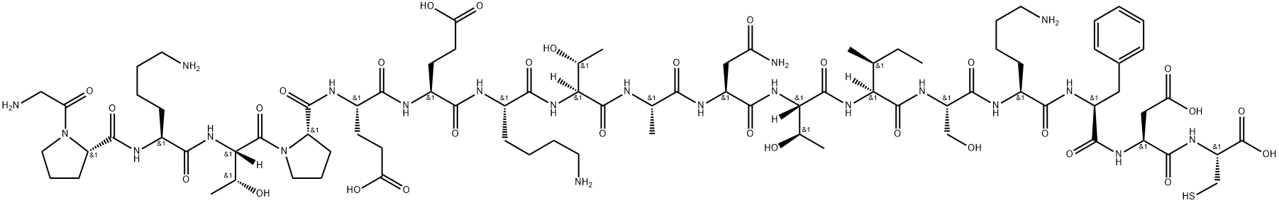 蛋白激酶C(Β)肽 结构式