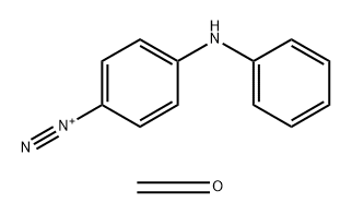 4-(苯基氨基)重氮苯与甲醛的聚合物 结构式