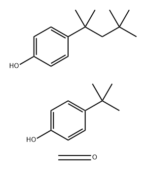 4-(1,1-DIMETHYLETHYL)PHENOL, 4-(1,1,3,3-TETRAMETHYLBUTYL)PHENOL, FORMALDEHYDE POLYMER 结构式