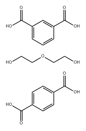 1,3-苯二甲酸与1,4-苯二甲酸和2,2'-氧基双[乙醇]的聚合物 结构式