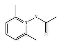 2,6-Dimethyl-1-[(1-oxylatoethylidene)amino]pyridinium 结构式