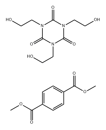 Dimethyl 1,4-benzenedicarboxylate polymer with 1,3,5-tris(2-hydroxyethyl)-1,3,5-triazine-2,4,6(1H,3H,5H)-trione 结构式