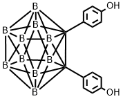 1,2-二(4-羟基苯基)-邻二碳代闭式十二硼烷 结构式