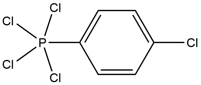 Phosphorane, tetrachloro(4-chlorophenyl)-, (TB-5-11)- 结构式