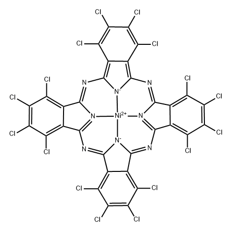 全氯酞菁镍(II) 结构式