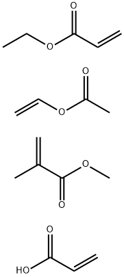 Methyl 2-methyl-2-propenoate polymer with ethenyl acetate, ethyl 2-propenoate and 2-propenoic acid 结构式
