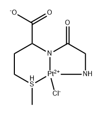 chloroglycyl-methionatoplatinum II 结构式