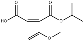 METHYL VINYL ETHER/MALEIC ACID COPOLYMER, MONOISOPROPYL ESTER 结构式