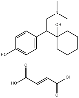 Phenol, 4-[2-(dimethylamino)-1-(1-hydroxycyclohexyl)ethyl]-, (2E)-2-butenedioate (1:1) (salt), monohydrate (9CI) 结构式