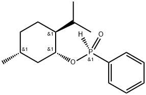 (RP)-(-)-薄荷基苯基H-次膦酸酯 结构式