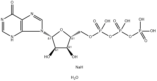 INOSINE 5'-TRIPHOSPHATE, TRISODIUM SALT HYDRATE, 97 结构式