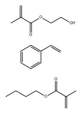 2-甲基丙烯酸丁酯与苯乙烯 结构式