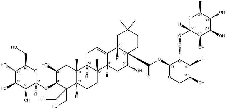 桔梗皂苷F 结构式
