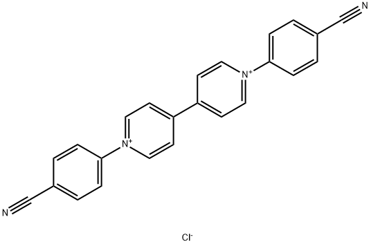 1,1'-BIS(4-CYANOPHENYL)-[4,4'-BIPYRIDINE]-1,1'-DIIUM CHLORIDE 结构式