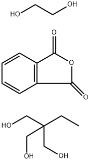 1,3-异苯并呋喃二酮与1,2-乙二醇和2-乙基-2-(羟甲基)-1,3-丙二醇的聚合物 结构式