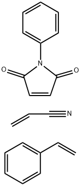丙烯腈-N-苯基马来酰亚胺与苯乙烯的聚合物 结构式