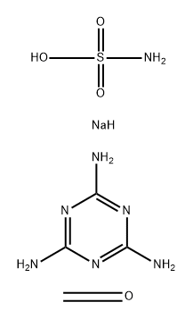 氨磺酸单钠盐与甲醛和1,3,5-三嗪-2,4,6-三胺的聚合物 结构式