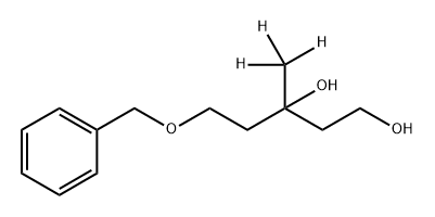 1,3-Pentanediol, 3-(methyl-d3)-5-(phenylmethoxy)- (9CI) 结构式