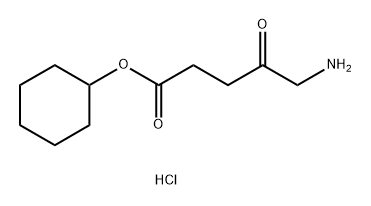 5-氨基-4-氧代戊酸环己基酯盐酸盐(1:1) 结构式