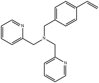 N-[(4-乙烯基苯基)甲基]-N-2-(吡啶甲基)-2-吡啶甲胺 结构式
