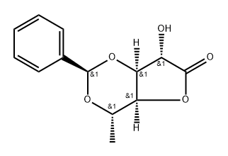 6-Deoxy-3,5-O-[(R)-benzylidene]-L-gluconic acid g-lactone 结构式
