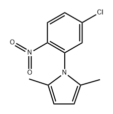 1-(5-氯-2-硝基苯基)-2,5-二甲基-1H-吡咯 结构式