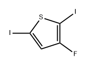 3-氟-2,5-二碘噻吩 结构式