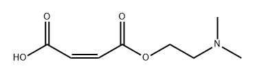 (Z)-4-(2-(Dimethylamino)ethoxy)-4-oxobut-2-enoic Acid 结构式