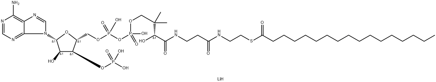 十七烷酰基辅酶A(锂盐) 结构式