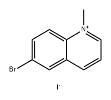 6-bromo-1-methylquinolin-1-ium iodide 结构式
