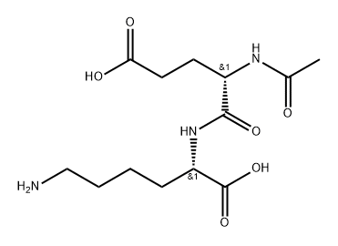 Lysine N-acetylglutamate 结构式