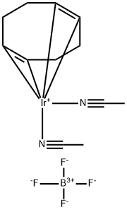 双(乙腈)(1,5-环辛二烯)铱(I)四氟硼酸盐 结构式