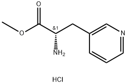 L-3-(3-吡啶基)-丙氨酸甲酯盐酸盐 结构式