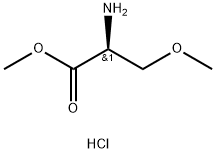 L-丝氨酸,O-甲基甲酯盐酸盐(1:1) 结构式
