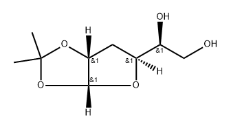 3-脱氧-1,2-O-异亚丙基-Α-D-核糖-己糖 结构式