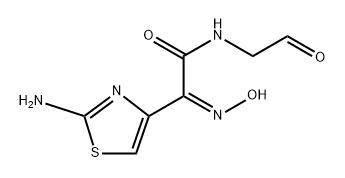 头孢地尼甘氨酸肟酸醛 结构式