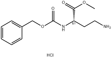 N-α-Carbobenzoxy-L-α,γ-diaminobutyric acid methyl ester hydrochloride 结构式