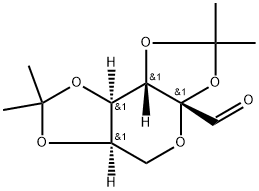 β-2,3:4,5-Di-O-isopropylidene-D-arabino-hexosulo-2,6-pyranose 结构式